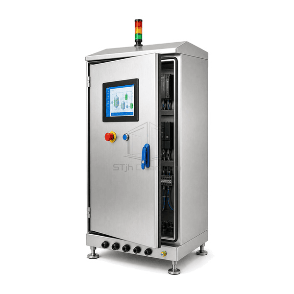 Close view of the flush touchscreen seal and hygienic door gasket