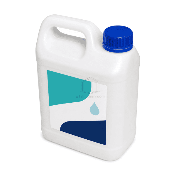 Cleanroom detergent screw cap and molded handle interface