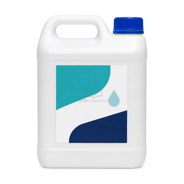 Low-residue cleanroom detergent container front label view