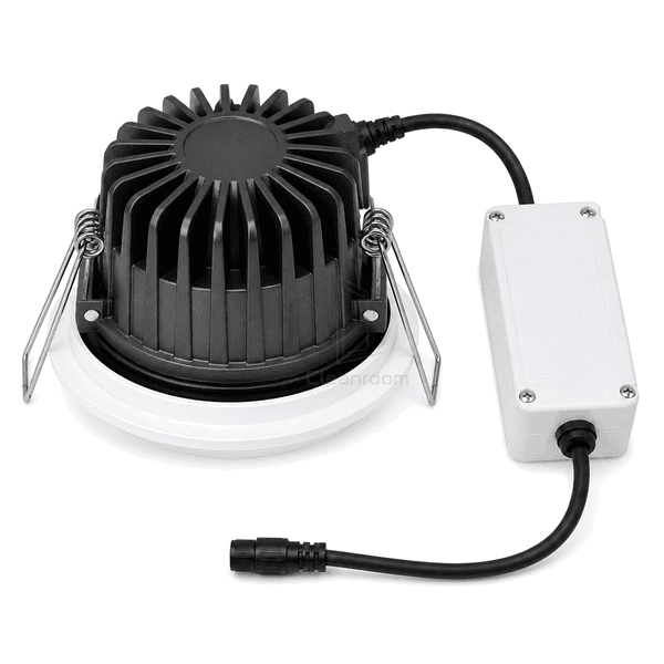 Rear oblique view of the remote driver connection