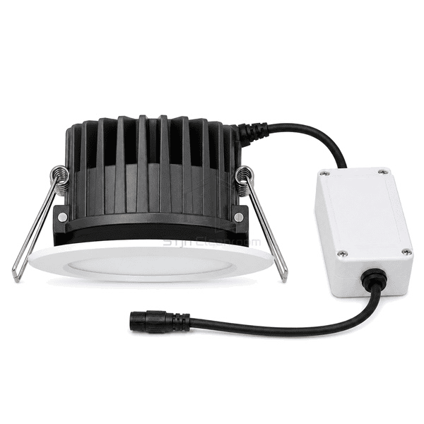 Side profile of the heat sink, back box and ceiling gasket