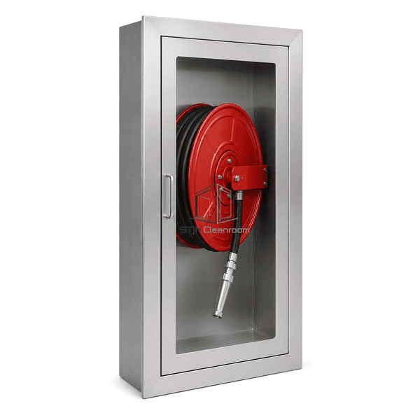 Side view showing recessed cabinet depth and trim flange