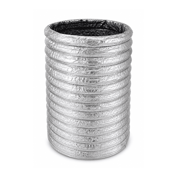 Upright coiled view of a complete cleanroom flexible duct length