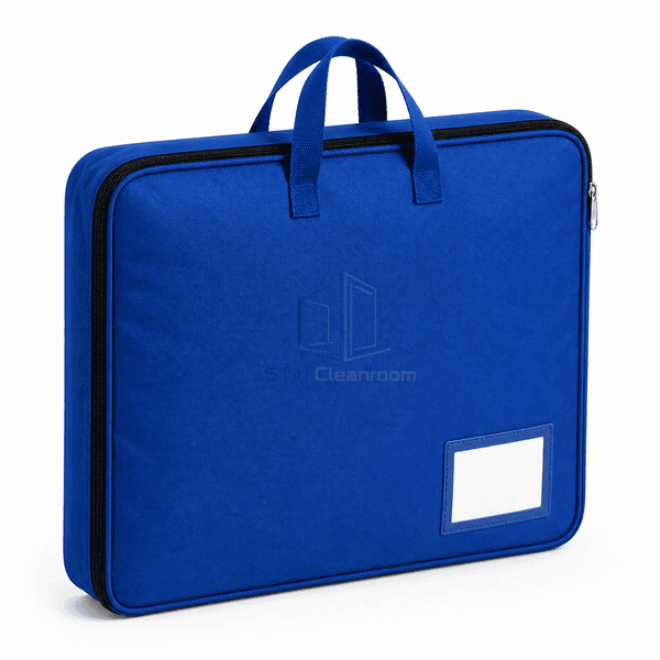 Side profile showing garment bag depth and perimeter zipper