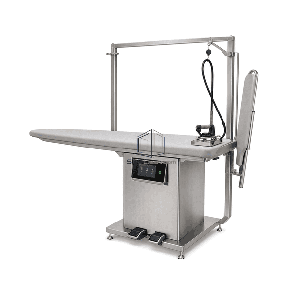 Complete vacuum garment finishing table horizontal view
