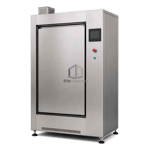 Cleanroom garment autoclave side view