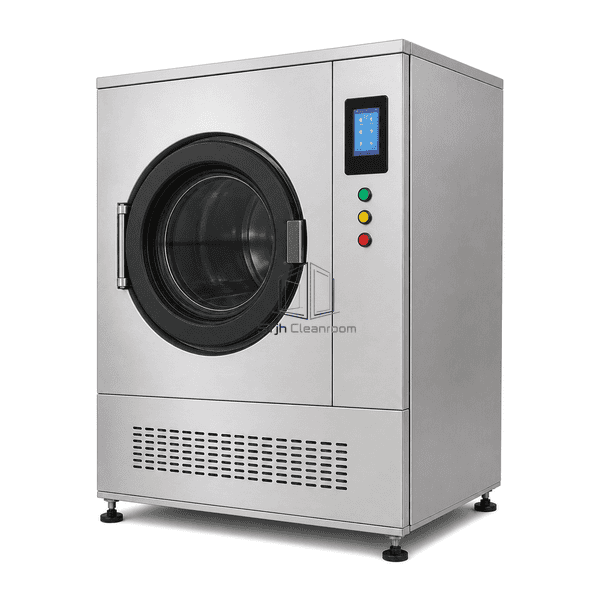Cleanroom garment washing machine side profile