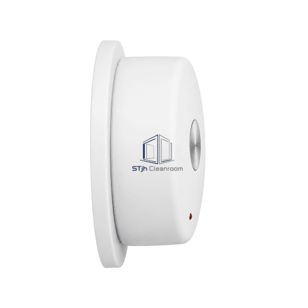Side profile of the cleanroom heat detector and sealed mounting base