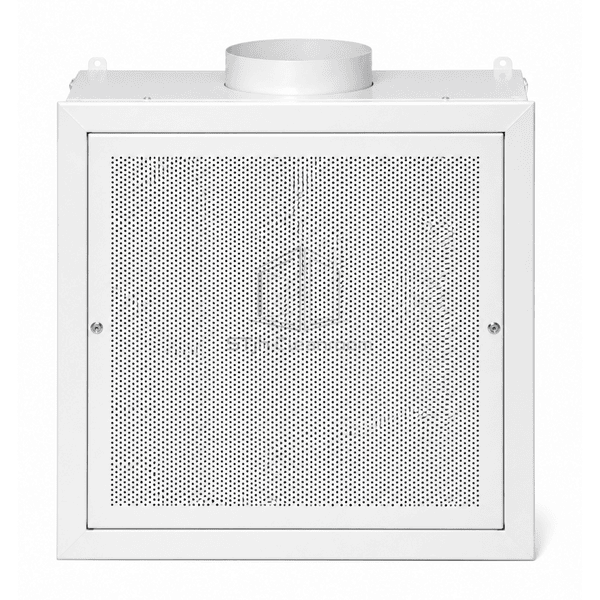 Front room-side view of HEPA supply terminal and removable diffuser panel