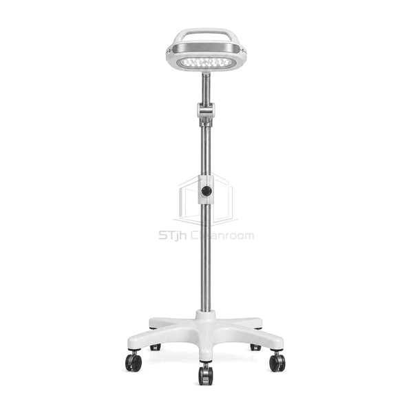 Front view of the high-CRI inspection head on its full-height stand