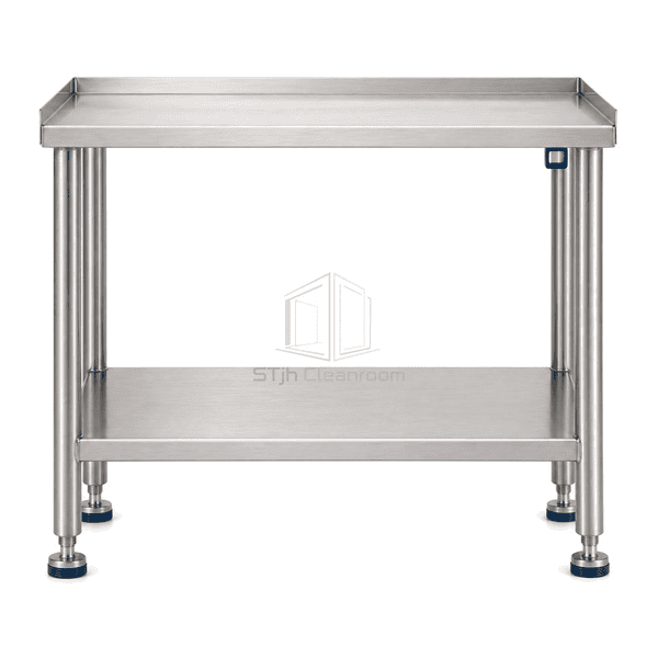 Front view of solid instrument deck and open round-tube frame