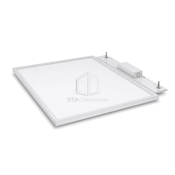 Thin side profile showing aluminum frame and optical layers