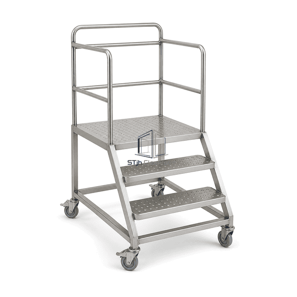 Cleanroom Mobile Step Platform main product view