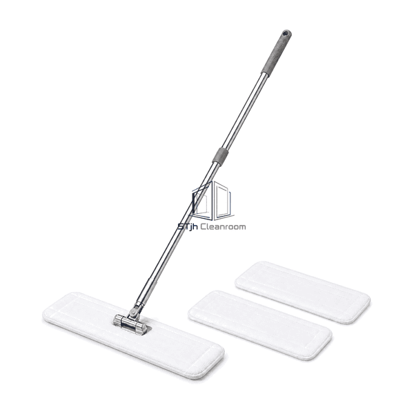 Sealed-edge mop cover detail with complete system visible