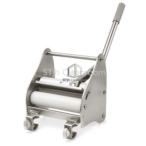 Roller and bucket clip detail with complete wringer visible