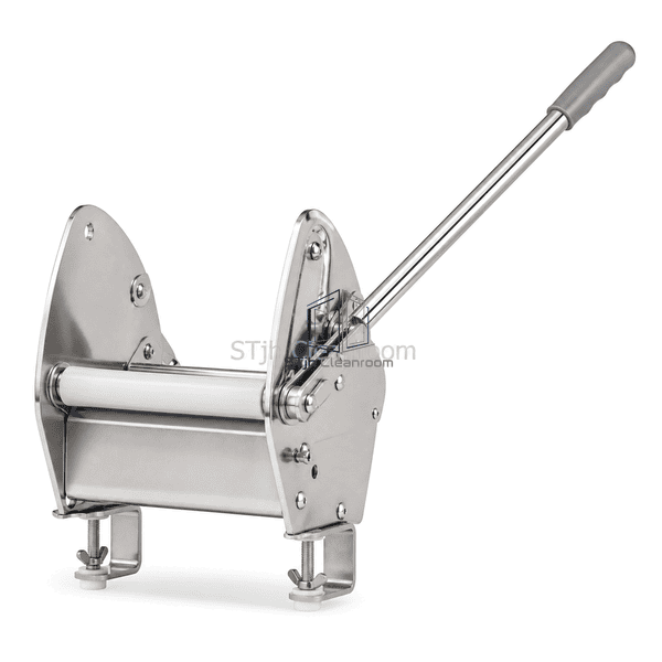Side view showing lever and pivot mechanism