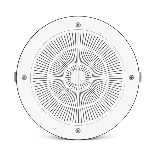 Front view of the flat protected loudspeaker face