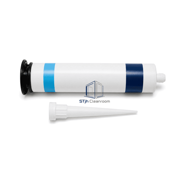 Complete horizontal cleanroom sealant cartridge and nozzle set