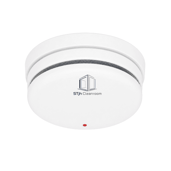 Front face of the cleanroom optical smoke detector with status indicator