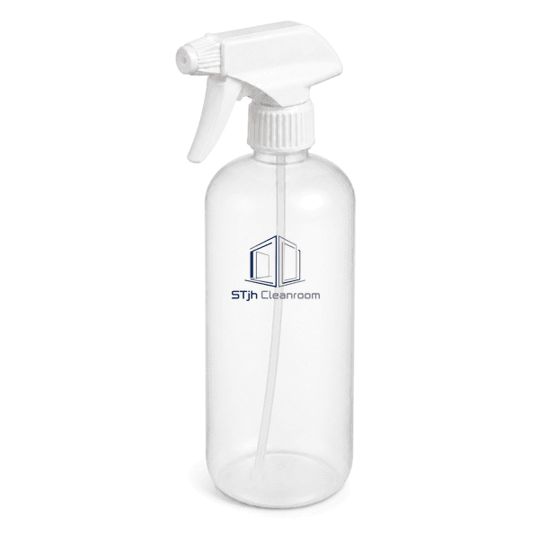Complete spray bottle emphasizing the threaded neck and trigger-pump connection