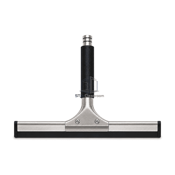 Front view of stainless channel and rubber blade