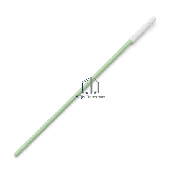 Side profile showing the slim knitted polyester swab head