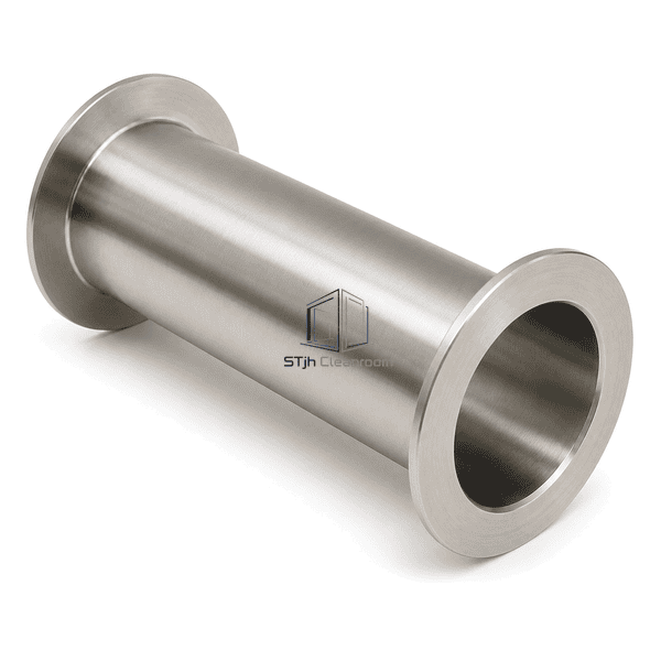 Reverse elevated view showing wall sleeve bore and welded flange transitions