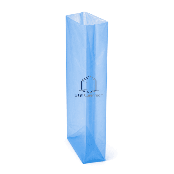 Side profile showing the folded gusset and thin LDPE film construction