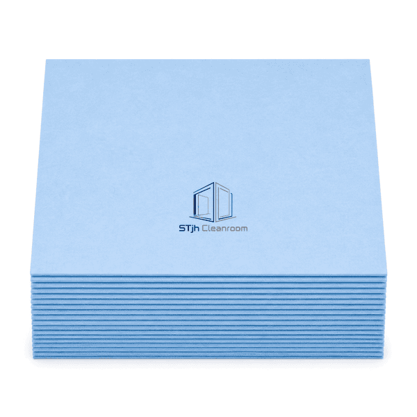 Front view showing the square face and thin layers of cleanroom paper