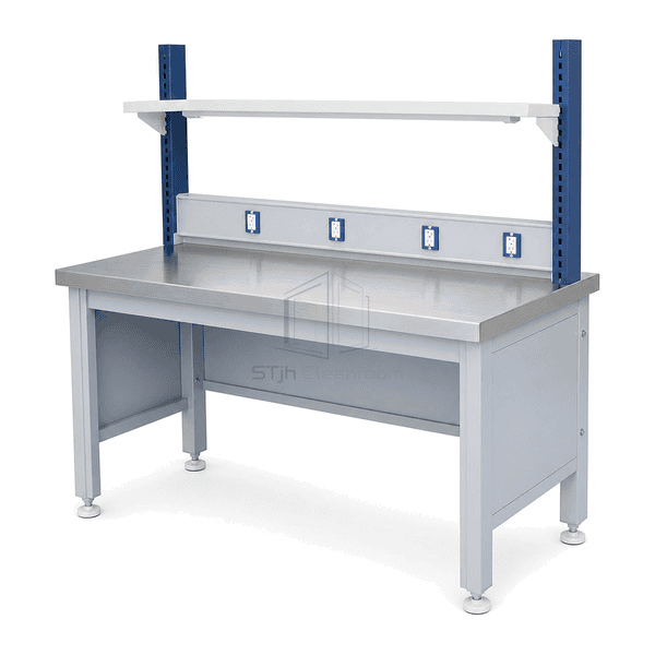 Side view showing sealed service channel and worktop support