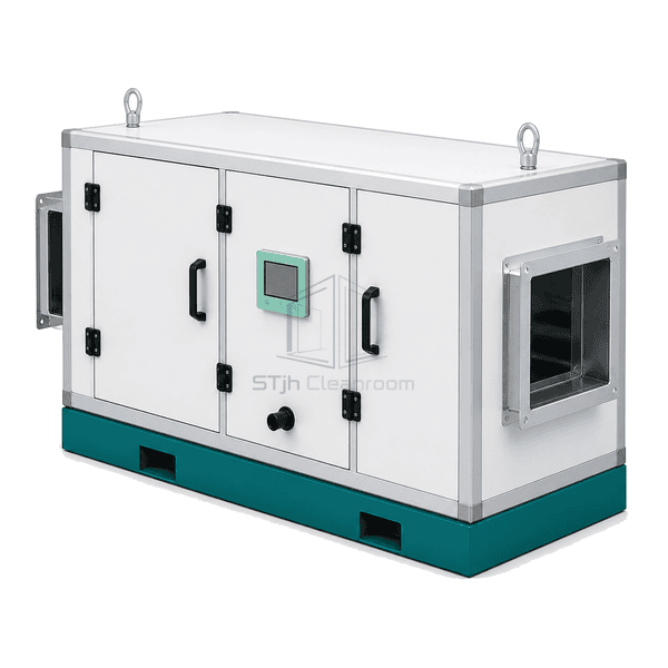 Complete compact horizontal air handling package