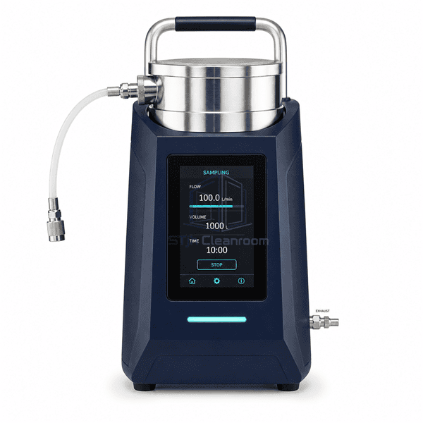 Complete compressed gas microbial sampler in horizontal service-oriented composition