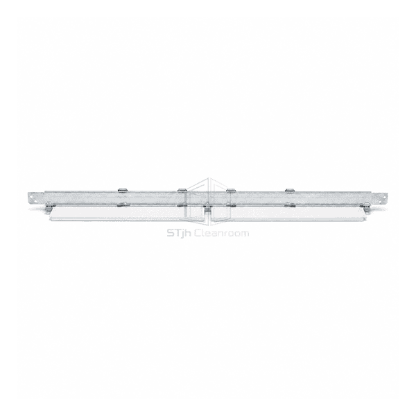 Horizontal layout of galvanized cleanroom ceiling grid sections