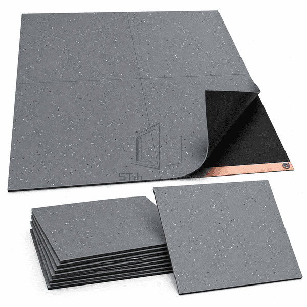 conductive-flooring-tile-stack.jpg` — `Stacked conductive flooring tiles beside an assembled gray tile panel