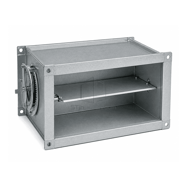 Complete horizontal constant air volume controller with duct flanges