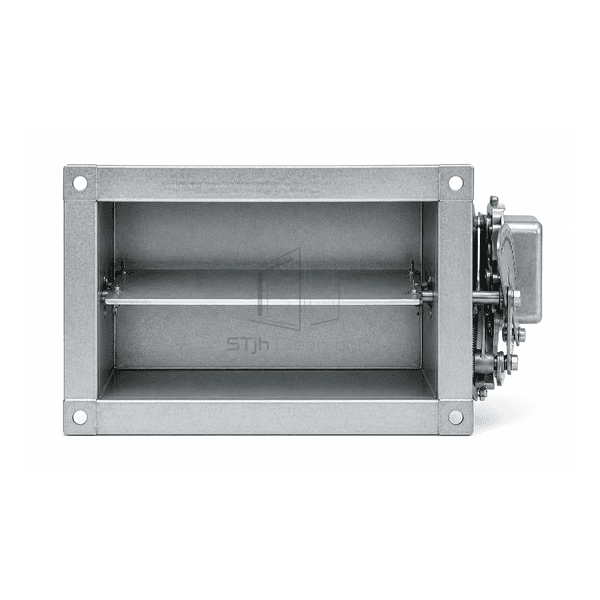 Front duct opening of a mechanical CAV controller with regulating blade