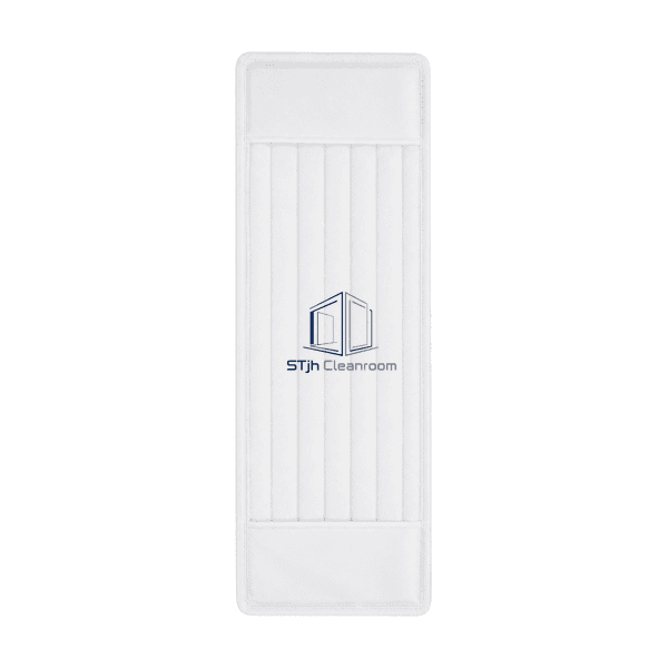 Upright full-face view of the quilted disposable cleanroom mop pad