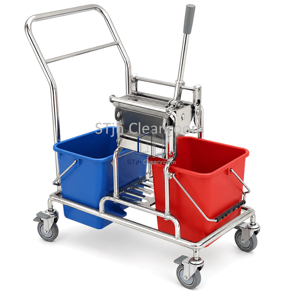 Double-Bucket Cleanroom Mop Trolley main product view