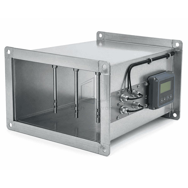 Complete airflow measurement station with traverse array and display enclosure