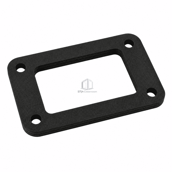 Reverse elevated view of the inner cut edge and flange bolt holes