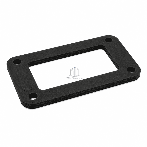 Low side profile showing the compressible EPDM gasket thickness
