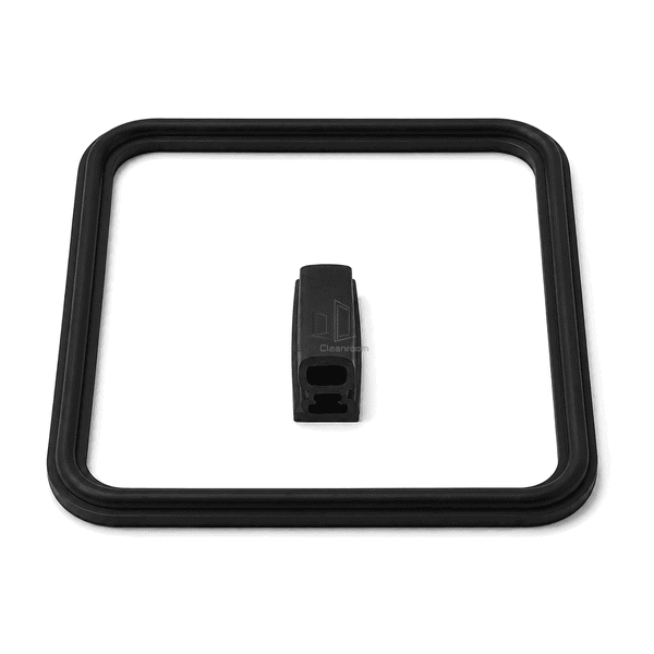Complete horizontal EPDM rectangular gasket with parallel profile sample