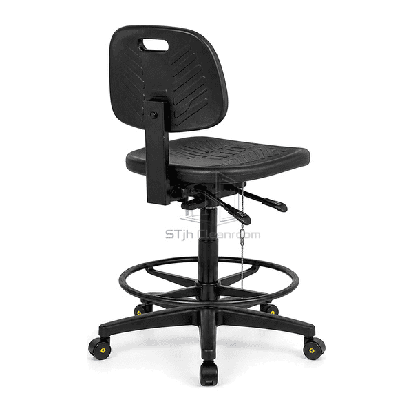 esd-chair-rear-frame-view.jpg` — `Rear three-quarter view of ESD chair showing backrest bracket and adjustment controls