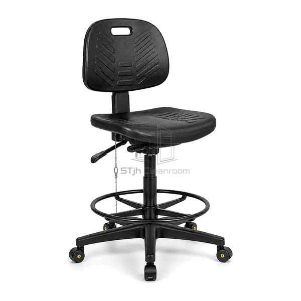 esd-chair-grounding-mechanism-view.jpg` — `Complete ESD chair view emphasizing under-seat controls, conductive base and grounding chain