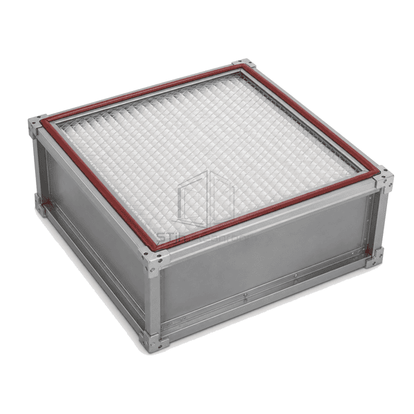 Horizontal full view of exhaust HEPA filter for BIBO housing