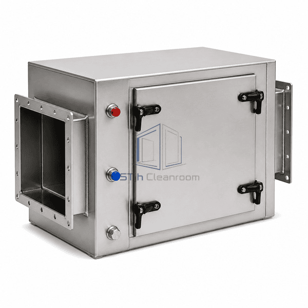 Complete horizontal exhaust HEPA housing
