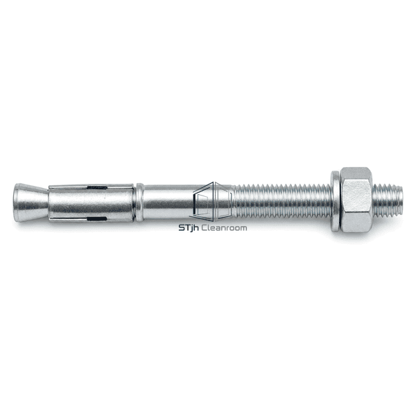 Horizontal full view of a mechanical sleeve expansion anchor