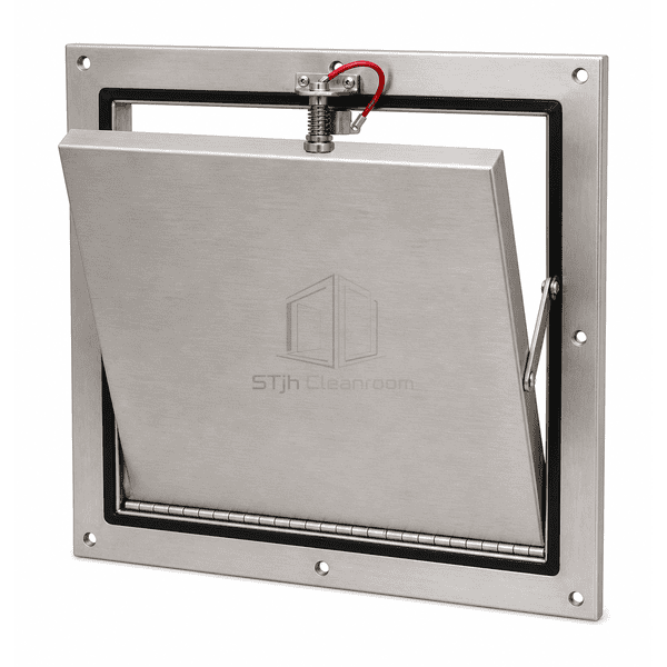 Complete rooftop explosion relief damper with sealed aluminum panel