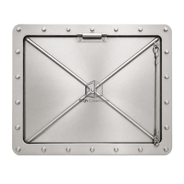 Front view of the lightweight pressure relief panel surface