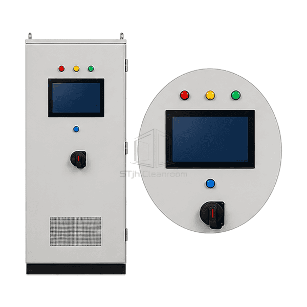 Complete FFU central panel with magnified segregated power and RS-485 terminal section